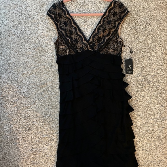 Adrianna Papell Lace Bodice Shutter Dress - Picture 13 of 16